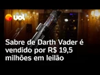 Sabre de luz de Darth Vader, de Star Wars, é vendido por R$ 19,5 milhões em Los Angeles, nos EUA