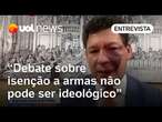 Debate sobre isenção de armas na reforma tributária não deve ser ideológico, diz relator na Câmara