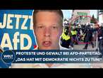 ESSEN: Parteitag! Linke jagen AfD-Politiker, Gewalt gegen Polizei - so extremistisch ist der Mob!