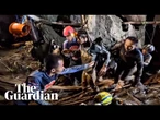 Rescuers pull out first trapped man from flooded Laos cave