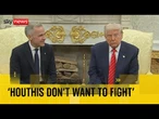 Trump says Houthis have 'capitulated' - and teases another 'big announcement' this week