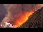 Canada wildfires: drone footage shows scale of destruction in British Columbia