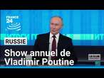 Show annuel de Vladimir Poutine en Russie : un format très particulier • FRANCE 24