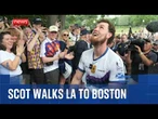 Watch moment Scotland fan completes epic trek to World Cup