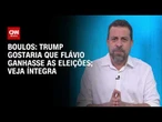 Trump gostaria que Flávio Bolsonaro ganhasse as eleições, diz Boulos | BASTIDORES CNN