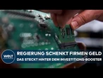 REGIERUNG SCHENKT FIRMEN GELD: Das steckt hinter dem Investitions-Booster