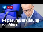 Regierungserklärung von Kanzler Merz im Bundestag