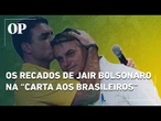 Veja na ÍNTEGRA carta de Bolsonaro em apoio a Flávio “É hora de deixar as diferenças de lado”