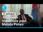 RD Congo : le parti de l'ex-Premier ministre Matata Ponyo s'inquiète de sa disaprition • FRANCE 24