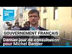 Bientôt un gouvernement ? Dernier jour de consultation pour Michel Barnier • FRANCE 24