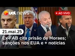 Prisão de Moraes foi discutida com Forças Armadas, diz ex-FAB; PEC da Reeleição e+ ao vivo| UOL News