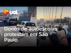 Donos de autoescola protestam contra proposta de mudanças para emitir CNH; veja