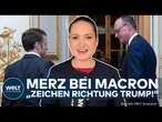 MERZ BEI MACRON: CDU-Chef spricht mit Frankreichs Präsidenten! Ukraine und Trump im Fokus