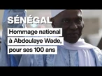 Sénégal, hommage national à Abdoulaye Wade pour 100 ans • FRANCE 24