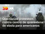 Surto de ebola: quenianos protestam contra centro de quarentena para americanos em Nanyuki