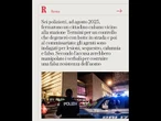 Sei poliziotti sono indagati per il fermo di un cittadino cubano a Roma