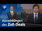 Auswirkungen des Zoll-Deals auf die deutsche Wirtschaft | tagesthemen-Gespräch mit Moritz Schularick