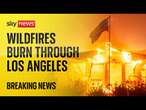 BREAKING: News wildfires break out in the Hollywood Hills as 130,000 are ordered to evacuate