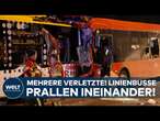 REGENSBURG: Schwerer Busunfall - 50 Verletzte! Zwei Linienbusse prallen ineinander - Ursache unklar!