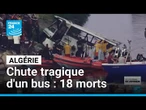 Chute tragique d'un bus en Algérie dans le fleuve Oued El Harrach : au moins 18 morts • FRANCE 24
