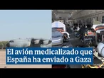 Así es el avión A400M medicalizado que España ha enviado a Gaza