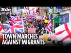 Mass demo at 'migrant barracks' as Home Secretary warns illegal crossings 'TEARING COUNTRY APART'