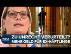 DEUTSCHLAND: Zu Unrecht in Haft? Stefanie Hubig macht Geld locker für Ex-Häftlinge
