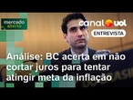 BC acerta em não cortar juros para tentar atingir meta da inflação em 2026, analisa economista