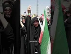 Crowds gather for Iran's late supreme leader and chant 'death to America'