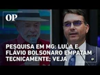 Pesquisa em MG: Lula e Flávio Bolsonaro empatam tecnicamente na corrida para a Presidência