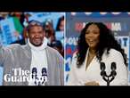 Usher and Lizzo campaign for Kamala Harris