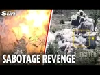 Moment Ukrainian tank OPENS FIRE on building seized by Russian sabotage group in Pokrovsk