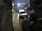 Baixada Santista é atingida por fortes chuvas; vídeo mostra temporal, trânsito e alagamentos