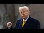 Donald Trump tours the JFK Performing Center, where the US President is now chair of the board