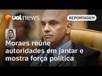 Alexandre Moraes reúne autoridades em jantar em homenagem a Rodrigo Pacheco