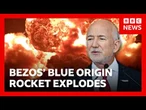 Blue Origin rocket explodes during test in Florida | BBC News