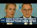 BUNDESTAG: Reaktion der AfD! Weidel äußert sich nach Scheitern des Zustrombegrenzungsgesetz von Merz