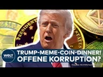 USA: Bizarre Krypto-Show - Trump verkauft Zugang zur Macht? Exklusives Dinner für Kryptomillionäre