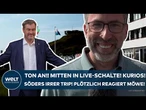 HELGOLAND: Irrer Söder-Trip! Urkomisch! Mitten in Live-Schalte! Plötzlich reagiert Möwe wie bestellt