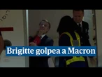 El polémico momento entre Brigitte y Macron en el que se ve cómo ella le golpea