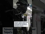 Taiwan holds military drill in subway station