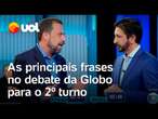 Debate Globo com Boulos x Nunes tem 'bronca' por cola e ironia com 'invasão': veja destaques