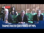 Thames Water bosses face MPs on the Environment, Food and Rural Affairs Select Committee