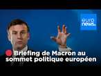 EN DIRECT : Conférence de presse d’Emmanuel Macron au sommet de la Communauté politique européenne