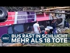 PERU: Todesfahrt in die Tiefe - Mehr als 18 Tote bei Busunglück in den Anden - über 30 Verletzte