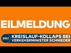 DEUTSCHLAND: Schock! Kreislauf-Kollaps bei Verkehrsminister Patrick Schnieder während Klausurtagung