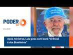 Após ministros, Lula posa com boné “O Brasil é dos Brasileiros”