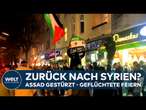 DEUTSCHLAND: Assad gestürzt! 13 Jahre Terror – Syrische Geflüchtete feiern Hoffnung auf Frieden!