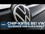 WOLFSBURG: Halbleiter-Engpass zwingt Volkswagen zu Produktionsstopp – Golf und Tiguan betroffen!