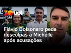 Flávio Bolsonaro pede desculpas a Michelle após acusação de 'punhalada': 'Jamais a desrespeitaria'